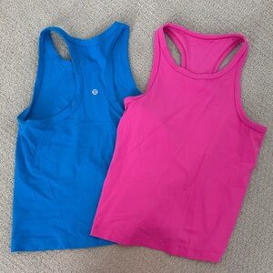 Lululemon Align Waist-Length Racerback Tank Tops (set of 2) size 6